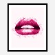 Pink Lips Art Print