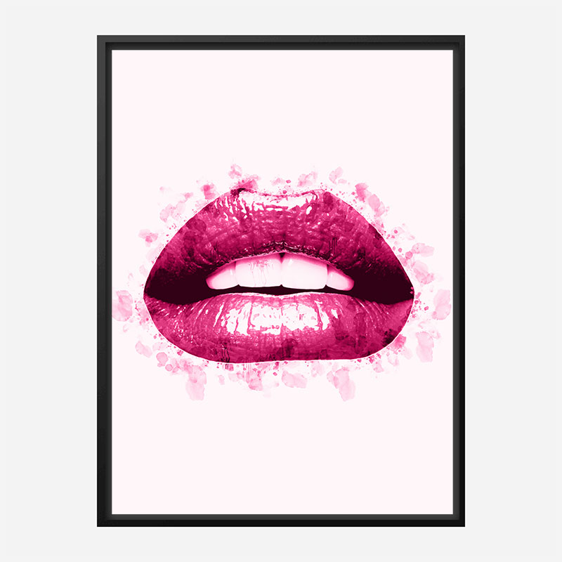 Pink Lips Art Print