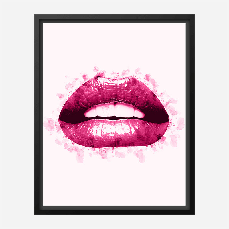 Pink Lips Art Print