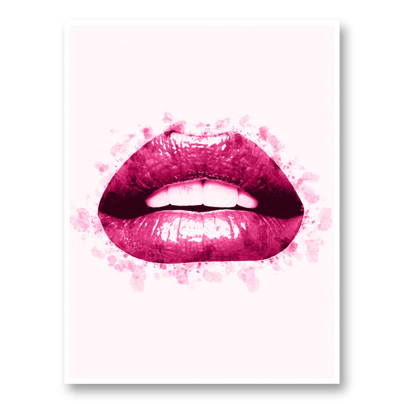 Pink Lips Art Print