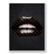 LV Black Lips Art Print LV Black Lips Art Print