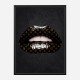 LV Black Lips Art Print LV Black Lips Art Print