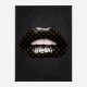 LV Black Lips Art Print LV Black Lips Art Print