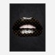 LV Black Lips Art Print LV Black Lips Art Print