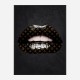LV Black Lips Art Print LV Black Lips Art Print