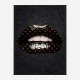 LV Black Lips Art Print LV Black Lips Art Print