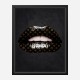 LV Black Lips Art Print LV Black Lips Art Print
