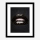 LV Black Lips Art Print LV Black Lips Art Print