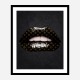 LV Black Lips Art Print LV Black Lips Art Print