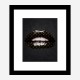 LV Black Lips Art Print LV Black Lips Art Print