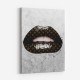 LV Black Lips On Grunge Art Print LV Black Lips On Grunge Art Print