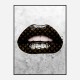 LV Black Lips On Grunge Art Print LV Black Lips On Grunge Art Print