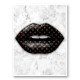 LV Black Lips On Marble Art Print LV Black Lips On Marble Art Print
