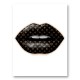LV Black Lips Art Print LV Black Lips Art Print