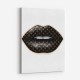 LV Black Lips Art Print LV Black Lips Art Print