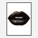 LV Black Lips Art Print LV Black Lips Art Print