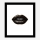 LV Black Lips Art Print LV Black Lips Art Print