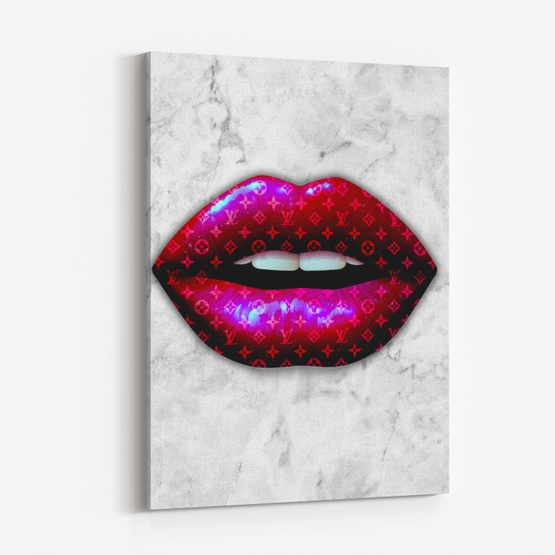 Louis Vuitton Lips 14x18 Framed Print