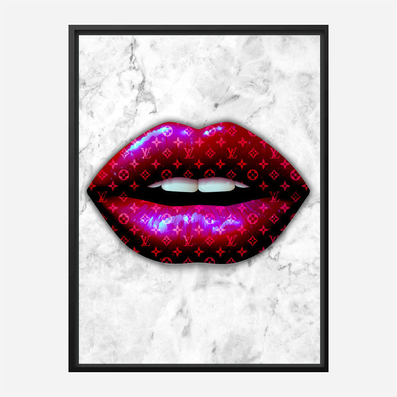 LV Red Lips Art Print LV Red Lips Art Print