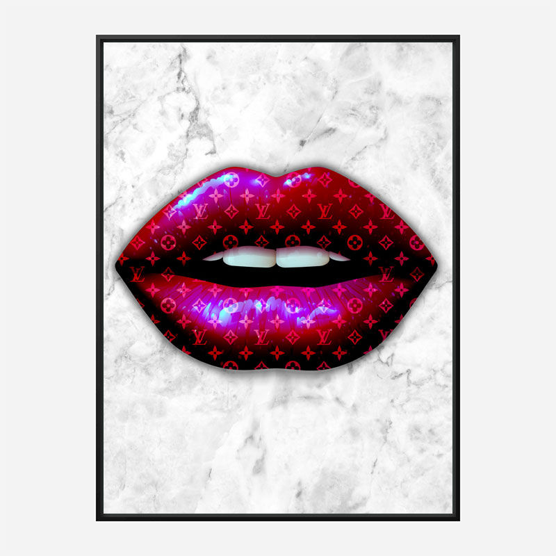 LV Red Lips Art Print LV Red Lips Art Print