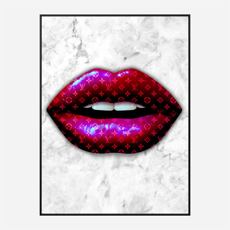 LV Red Lips Art Print LV Red Lips Art Print