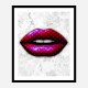 LV Red Lips Art Print LV Red Lips Art Print