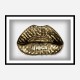 Gucci Gold Lips Wall Art