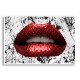 Gucci Red Lips Graffiti Wall Art