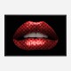 Gucci Red Lips Wall Art