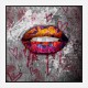 Graffiti Lips Art Print