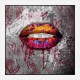 Graffiti Lips Art Print