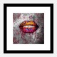 Graffiti Lips Art Print