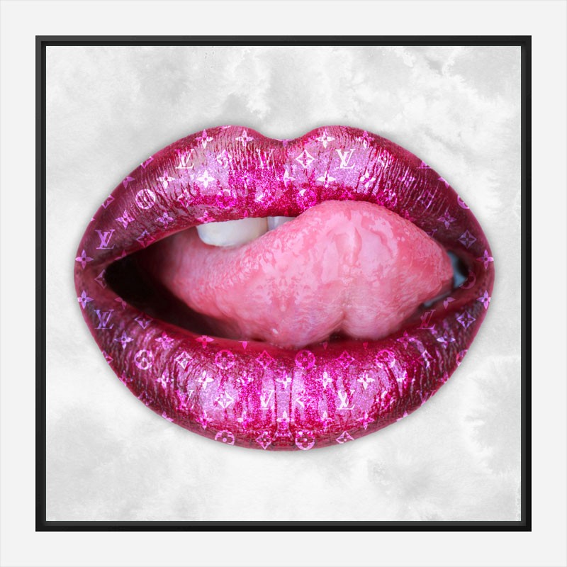 LV Big Tongue Wall Art Print LV Big Tongue Wall Art Print