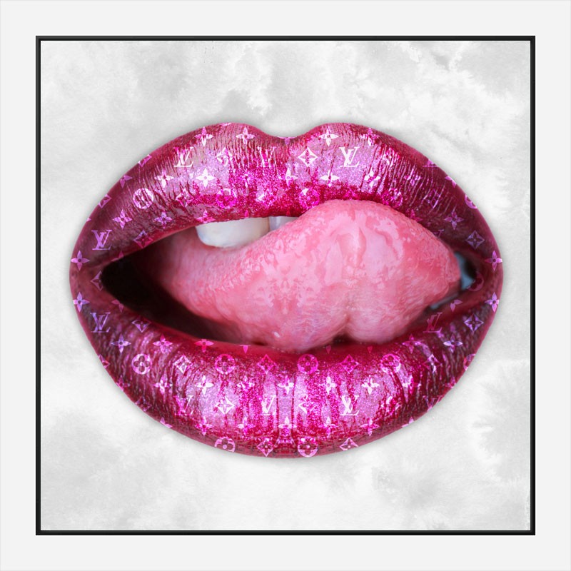 LV Big Tongue Wall Art Print LV Big Tongue Wall Art Print