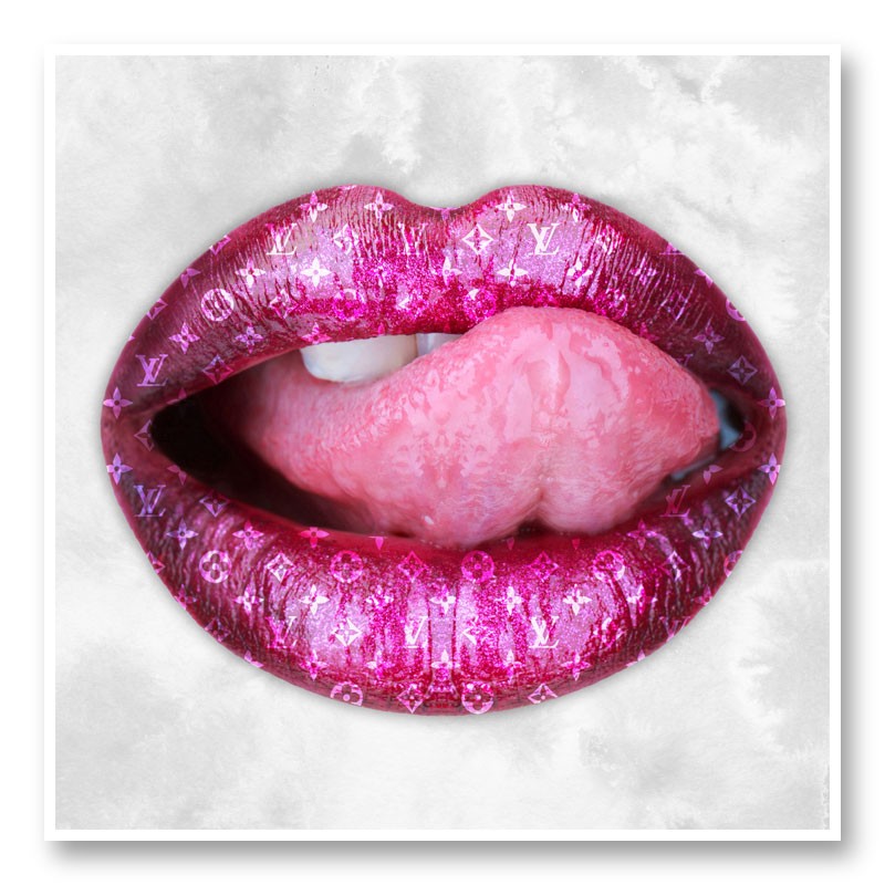 LV Big Tongue Wall Art Print LV Big Tongue Wall Art Print