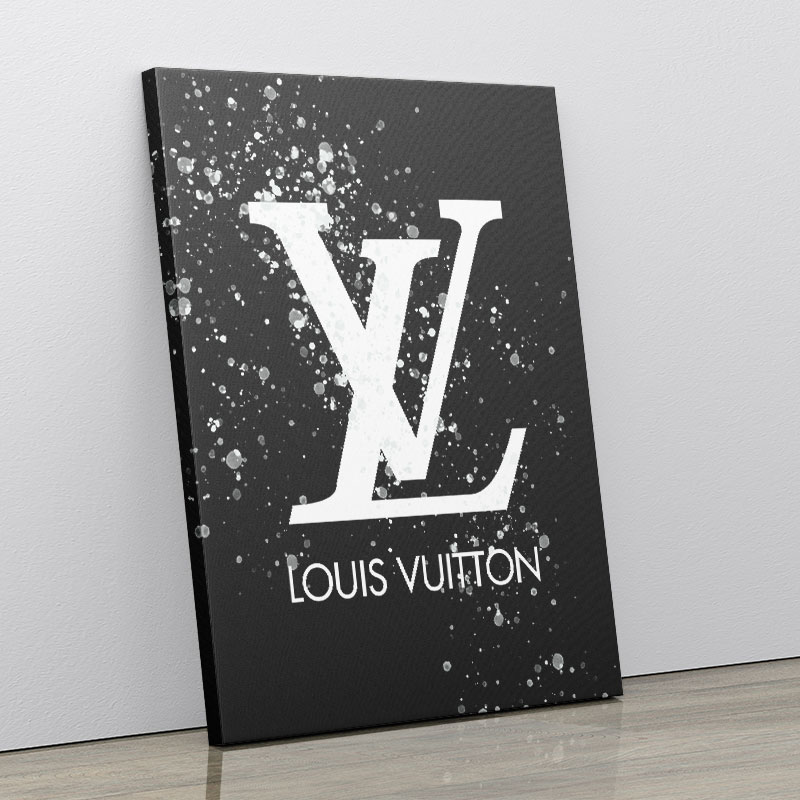 LV on Black & White Bubble Splashes LV on Black & White Bubble Splashes