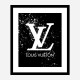 LV on Black & White Bubble Splashes LV on Black & White Bubble Splashes
