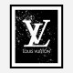 LV on Black & White Bubble Splashes LV on Black & White Bubble Splashes