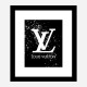 LV on Black & White Bubble Splashes LV on Black & White Bubble Splashes