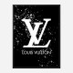 LV on Black & White Bubble Splashes LV on Black & White Bubble Splashes