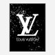 LV on Black & White Bubble Splashes LV on Black & White Bubble Splashes