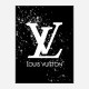 LV on Black & White Bubble Splashes LV on Black & White Bubble Splashes