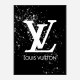 LV on Black & White Bubble Splashes LV on Black & White Bubble Splashes