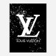 LV on Black & White Bubble Splashes LV on Black & White Bubble Splashes