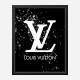 LV on Black & White Bubble Splashes LV on Black & White Bubble Splashes
