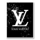 LV on Black & White Bubble Splashes LV on Black & White Bubble Splashes