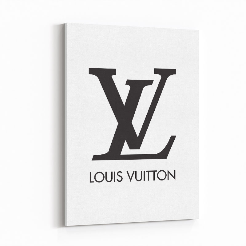 LV Logo Black & White Wall Art LV Logo Black & White Wall Art