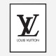 LV Logo Black & White Wall Art LV Logo Black & White Wall Art