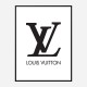 LV Logo Black & White Wall Art LV Logo Black & White Wall Art