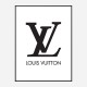 LV Logo Black & White Wall Art LV Logo Black & White Wall Art